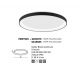 Plafoniere - Plafoniera LED dimabila design circular PERTINO D-58cm