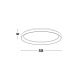 Plafoniere - Plafoniera LED dimabila design circular PERTINO D-58cm