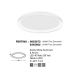 Plafoniere - Plafoniera LED dimabila design circular PERTINO D-48cm