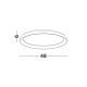 Plafoniere - Plafoniera LED dimabila design circular PERTINO D-48cm
