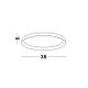 Plafoniere - Plafoniera LED dimabila design circular PERTINO D-38cm