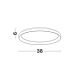 Plafoniere - Plafoniera LED dimabila design circular PERTINO D-38cm
