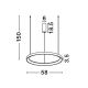 Pendule, Lustre suspendate - Lustra LED dimabila design circular PERTINO D-58cm