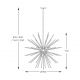 Candelabre, Lustre - Lustra suspendata forma originala si design modern URCHIN negru
