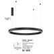 Candelabre, Lustre - Lustra LED dimabila design circular PERTINO D-48cm