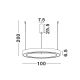Candelabre, Lustre - Lustra LED dimabila design circular PERTINO D-48cm