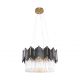 Candelabre, Lustre - Lustra suspendata eleganta design modern ROTTA negru mat