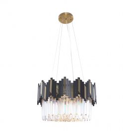 Lustra suspendata eleganta design modern ROTTA negru mat