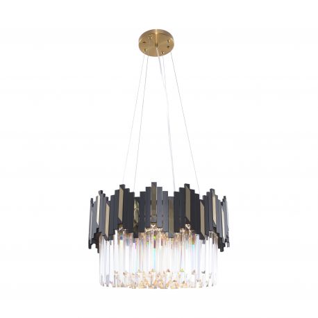 Candelabre, Lustre - Lustra suspendata eleganta design modern ROTTA negru mat