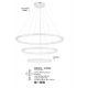 Candelabre, Lustre - Lustra LED dimabila design circular EMPATIA D-80cm