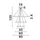 Candelabre, Lustre - Lustra LED dimabila design circular EMPATIA D-80cm