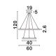 Candelabre, Lustre - Lustra LED dimabila design circular EMPATIA D-60cm