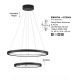 Candelabre, Lustre - Lustra LED dimabila design circular EMPATIA D-60cm
