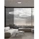 Candelabre, Lustre - Lustra LED dimabila design circular MOTIF 3 ring alb
