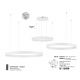 Candelabre, Lustre - Lustra LED dimabila design circular MOTIF 3 ring alb