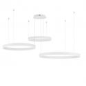 Lustra LED dimabila design circular MOTIF 3 ring alb