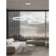 Candelabre, Lustre - Lustra LED dimabila design circular MOTIF 3 ring alb