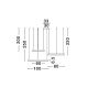 Candelabre, Lustre - Lustra LED dimabila design circular MOTIF 3 ring alb