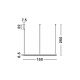 Candelabre, Lustre - Lustra LED dimabila design circular MOTIF D-150cm