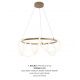 Candelabre, Lustre - Lustra LED design moderna BALBO auriu