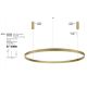 Candelabre, Lustre - Lustra LED dimabila design circular MOTIF D-150cm