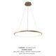Candelabre, Lustre - Lustra LED moderna design circular BRENO auriu 60cm