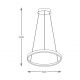 Candelabre, Lustre - Lustra LED moderna design circular BRENO auriu 60cm