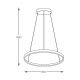 Candelabre, Lustre - Lustra LED moderna design circular BRENO auriu 80cm