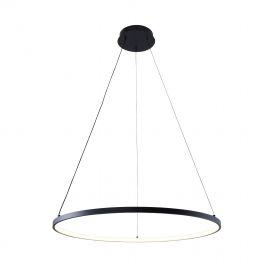 Candelabre, Lustre - Lustra LED moderna design circular BRENO negru 60cm
