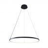 Lustra LED moderna design circular BRENO negru 60cm