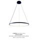 Candelabre, Lustre - Lustra LED moderna design circular BRENO negru 60cm