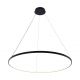Candelabre, Lustre - Lustra LED moderna design circular BRENO negru 80cm