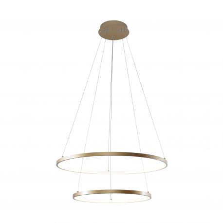 Candelabre, Lustre - Lustra LED moderna design circular BRENO auriu 40/60cm