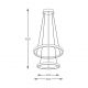 Candelabre, Lustre - Lustra LED moderna design circular BRENO auriu 40/60cm