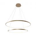 Lustra LED moderna design circular BRENO auriu 60/80cm