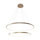 Candelabre, Lustre - Lustra LED moderna design circular BRENO auriu 60/80cm
