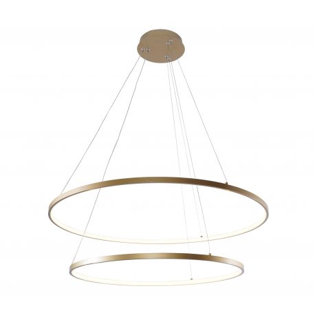 Candelabre, Lustre - Lustra LED moderna design circular BRENO auriu 60/80cm
