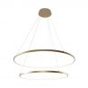 Lustra LED moderna design circular BRENO auriu 60/80cm
