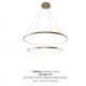 Candelabre, Lustre - Lustra LED moderna design circular BRENO auriu 60/80cm