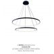 Candelabre, Lustre - Lustra LED moderna design circular BRENO negru 60/80cm