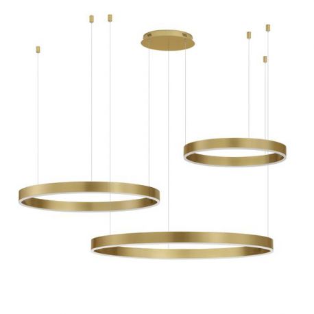 Candelabre, Lustre - Lustra LED dimabila design circular MOTIF 3 ring auriu