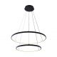 Candelabre, Lustre - Lustra LED moderna design circular BRENO negru 40/60cm