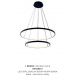 Candelabre, Lustre - Lustra LED moderna design circular BRENO negru 40/60cm