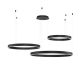 Candelabre, Lustre - Lustra LED dimabila design circular MOTIF 3 ring negru