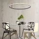 Candelabre, Lustre - Lustra LED moderna cu detalii din lemn CLAUD