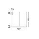 Candelabre, Lustre - Lustra LED dimabila design circular MOTIF D-120cm