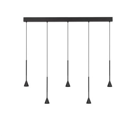 Candelabre, Lustre - Lustra LED dimabila suspendata NET negru