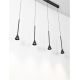 Candelabre, Lustre - Lustra LED dimabila suspendata NET negru
