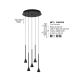 Pendule, Lustre suspendate - Lustra LED dimabila suspendata NET negru