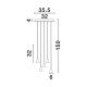 Pendule, Lustre suspendate - Lustra LED dimabila suspendata NET negru